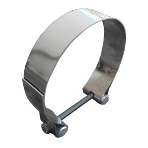 ABRAZADERA 4 1/2 PULGADAS INOXIDABLE PARA SOPORTE TUBO