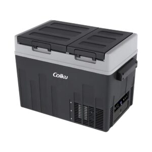 HELADERA PORTATIL COLKU ZONA DUAL 12V/24V - CAPACIDAD 9,5 LT FREEZER / 25 LT HELADERA - COLOR NEGRO