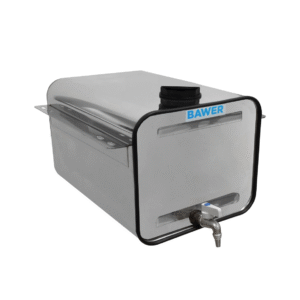 BIDON LAVAMANOS OVAL P/CAMION DE ACERO INOX BRILLO 25 LTS