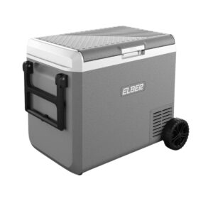 HELADERA ELBER D2D 12/24 VOLTS PORTATIL 60 LITROS C/RUEDAS C/BLUETOOTH