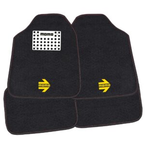 CUBRE ALFOMBRAS UNIVERSAL C/LOGO MOMO AMARILLO/ ALUMINIO