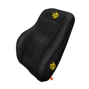 RESPALDO ANATOMICO SOPORTE LUMBAR MOMO NEGRO FIBRA DE CARBONO CON GEL REFRESCANTE