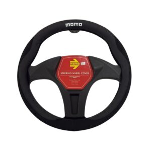 CUBRE VOLANTE MOMO BLACK EDITION C/MICROFIBRA Ø38CM