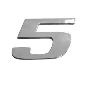 Número Cromado 5 P/Camión Mercedes Benz Atego Axor Actros